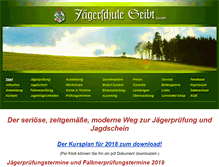 Tablet Screenshot of jagdschule-seibt.de